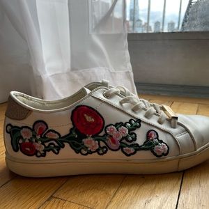 Size 8.5 ALDO sneakers with embroidery